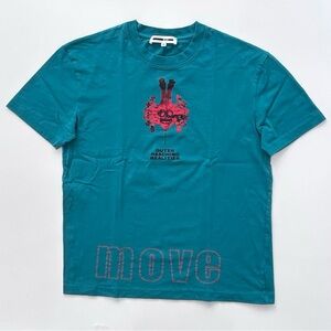 McQ Alexander McQueen Outer Reaching Realities T Shirt Blue Green Men’s Small
